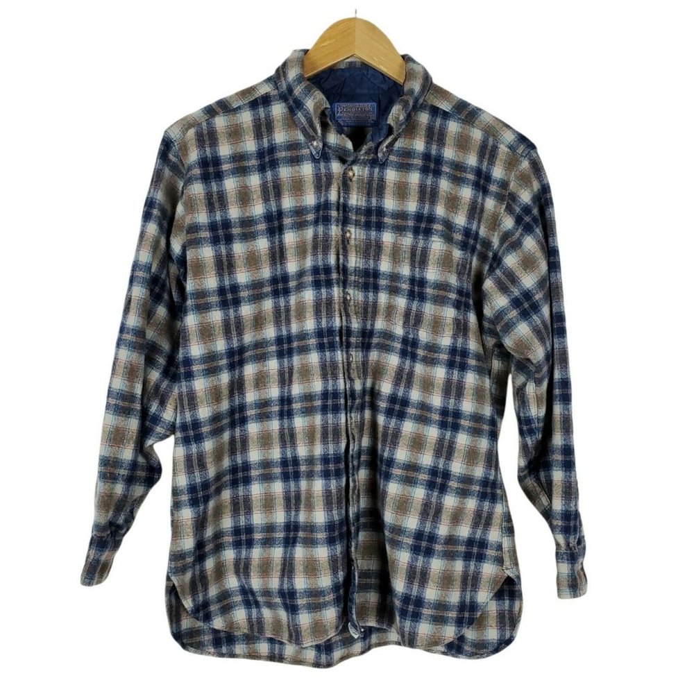 Vintage Pendleton Shirt Mens XL Rockabilly Hipster Flannel Virgin Wool USA READ